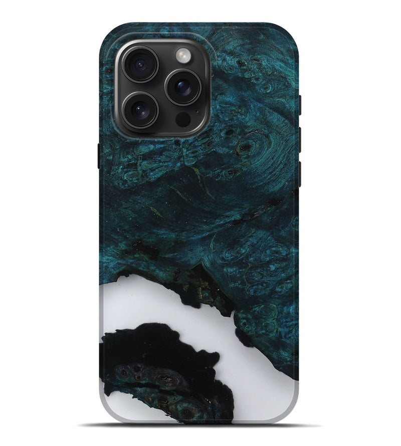 iPhone 16 Pro Max Wood Live Edge Phone Case - Rowan (Clear, 800899)