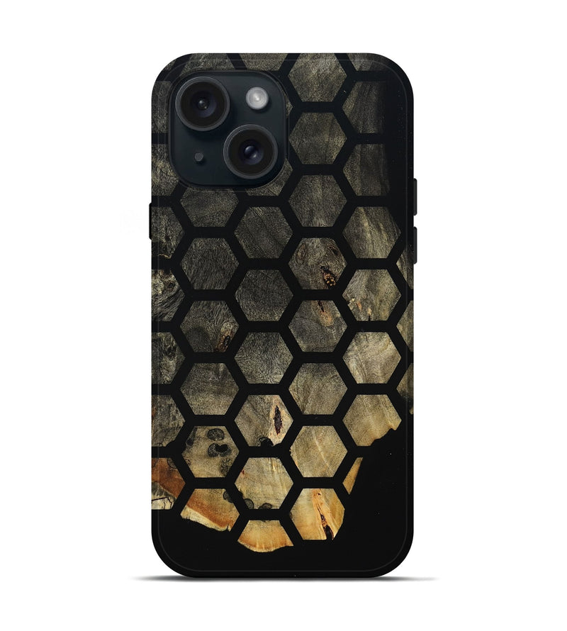 iPhone 15 Wood Live Edge Phone Case - Coty (Pattern, 800900)