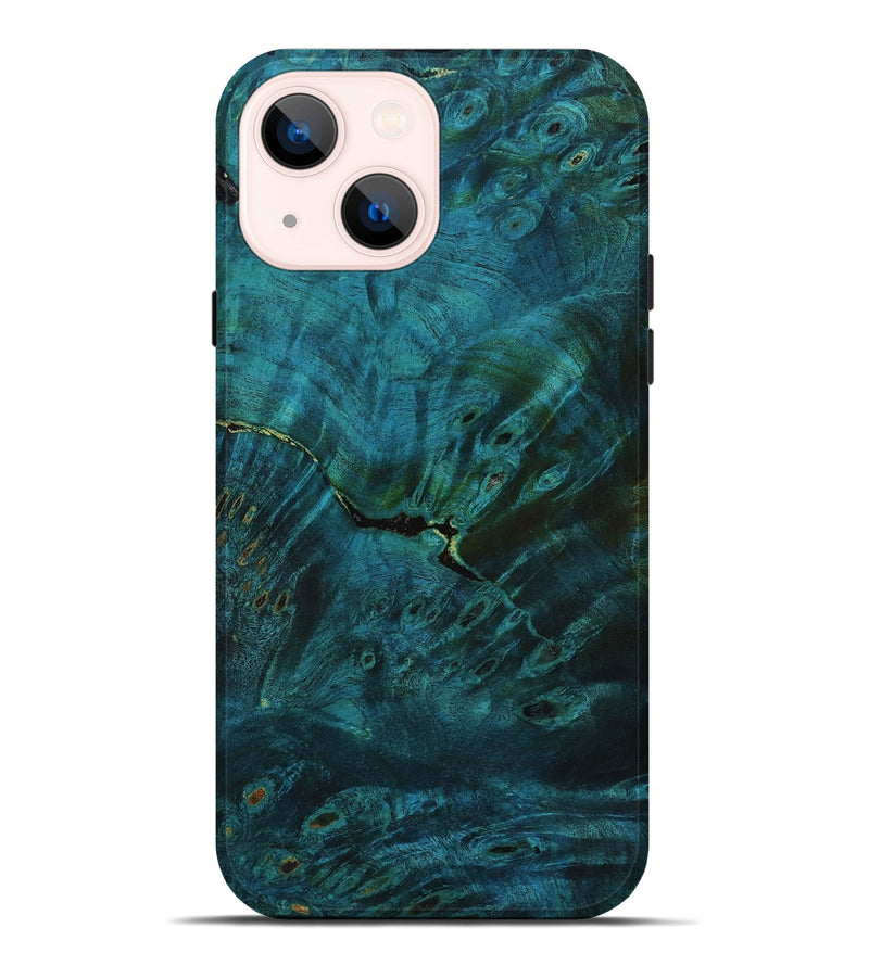iPhone 14 Plus Wood Live Edge Phone Case - Alison (Double Dyed, 800901)