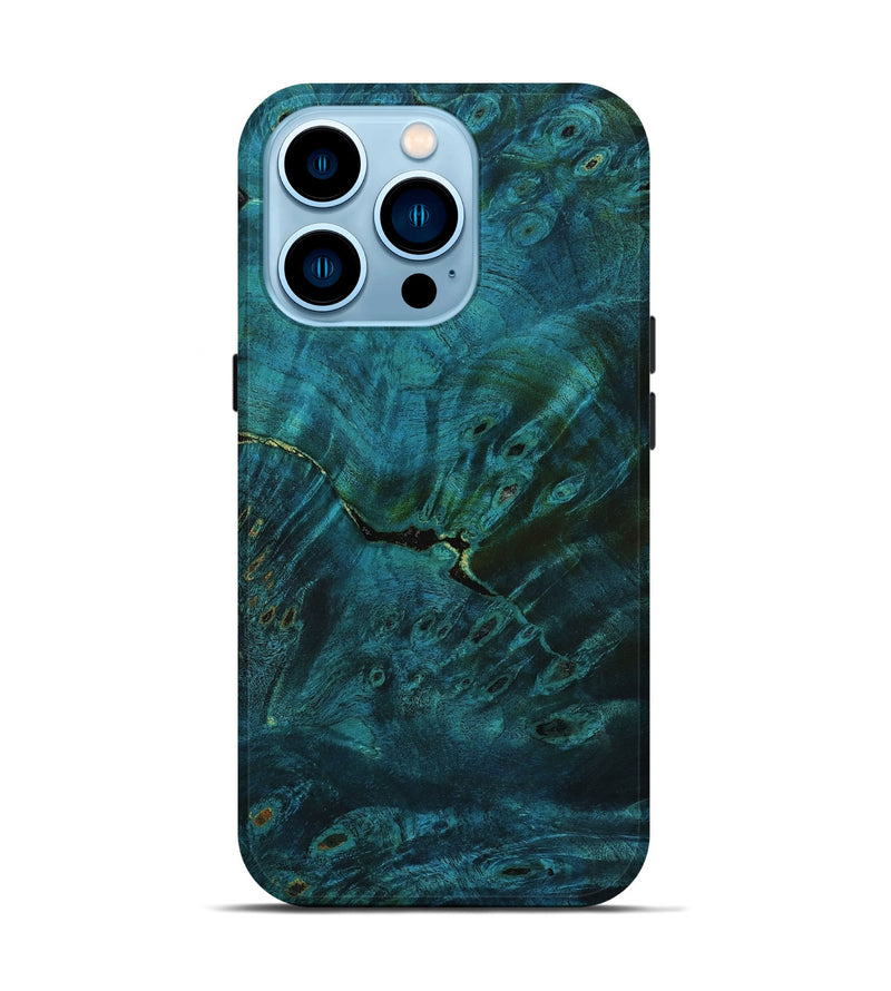 iPhone 14 Pro Wood Live Edge Phone Case - Alison (Double Dyed, 800901)