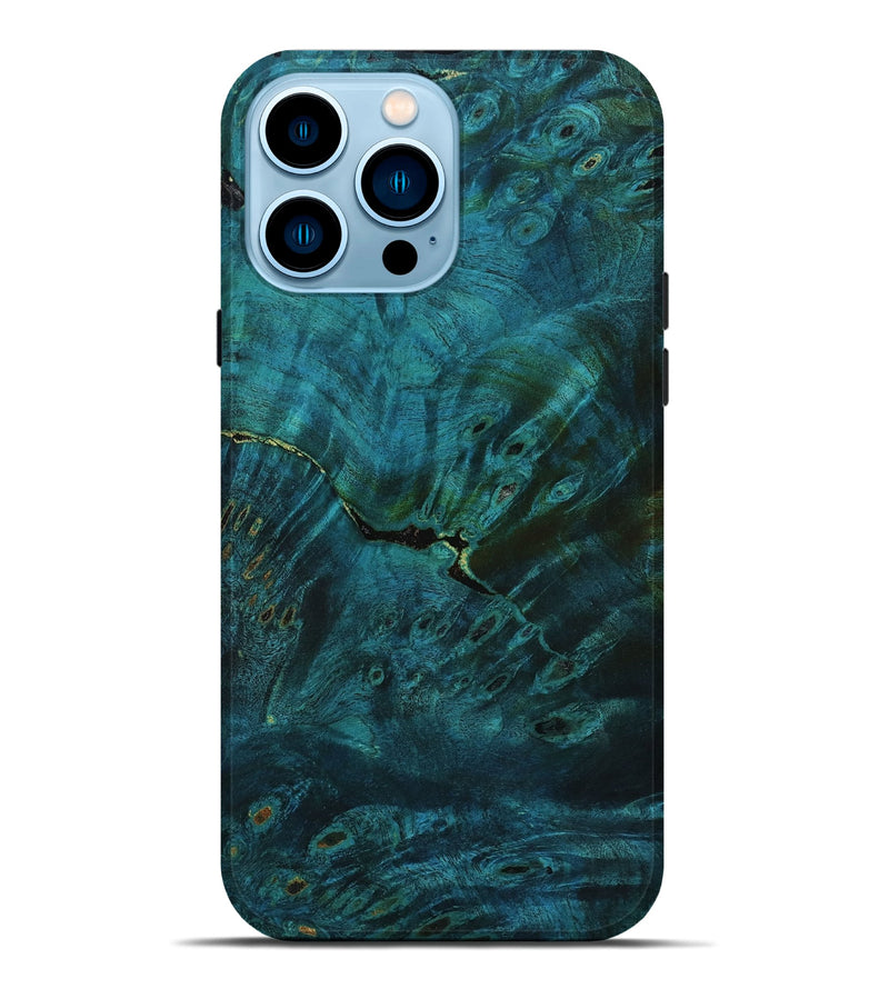 iPhone 14 Pro Max Wood Live Edge Phone Case - Alison (Double Dyed, 800901)