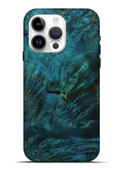 iPhone 15 Pro Max Wood Live Edge Phone Case - Alison (Double Dyed, 800901)