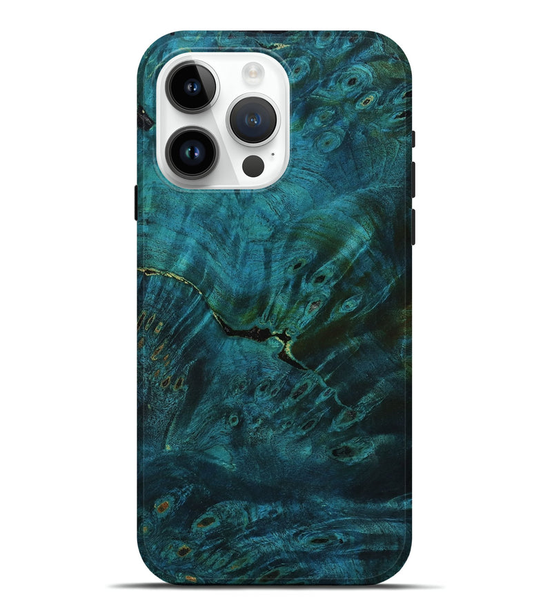 iPhone 15 Pro Max Wood Live Edge Phone Case - Alison (Double Dyed, 800901)