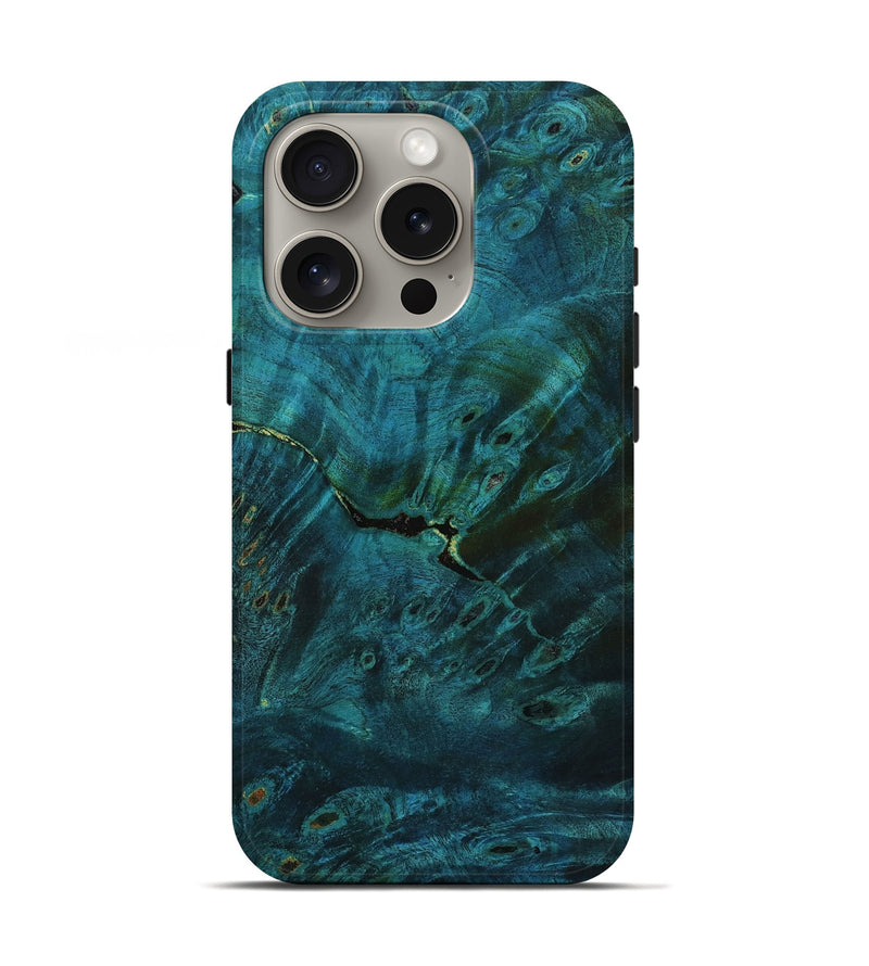 iPhone 16 Pro Wood Live Edge Phone Case - Alison (Double Dyed, 800901)