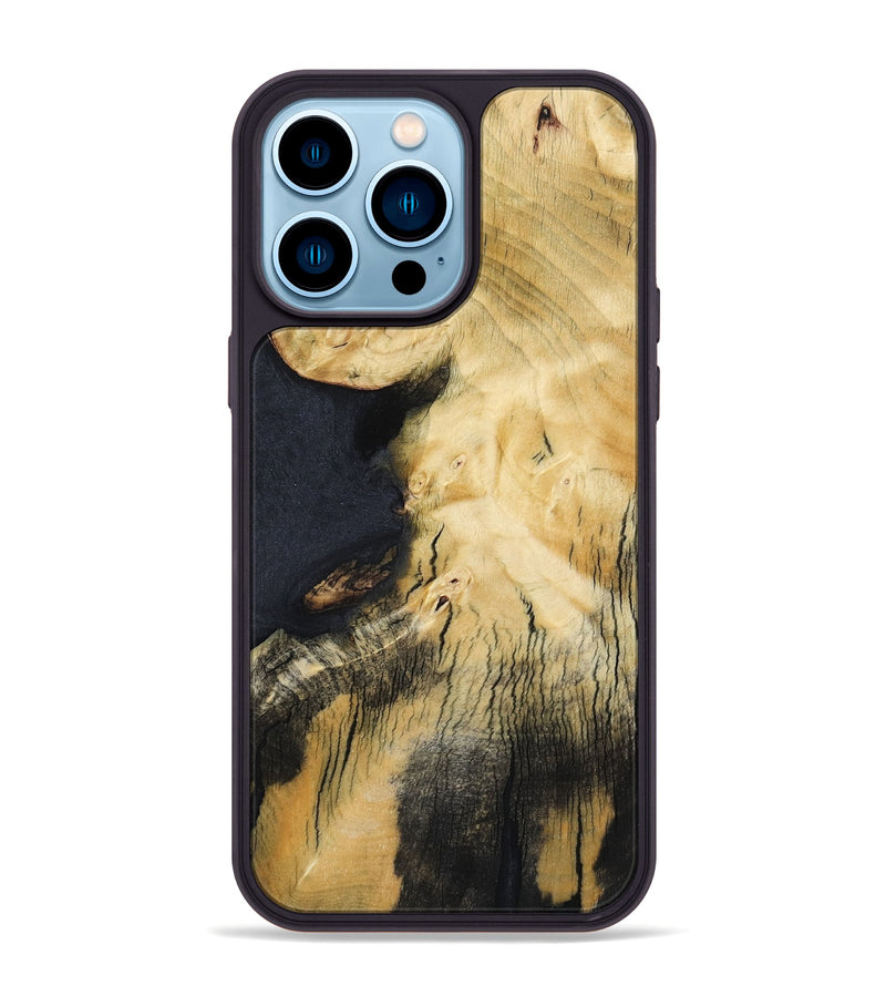 iPhone 14 Pro Max Wood Phone Case - Zaire (Wood Burl, 800902)