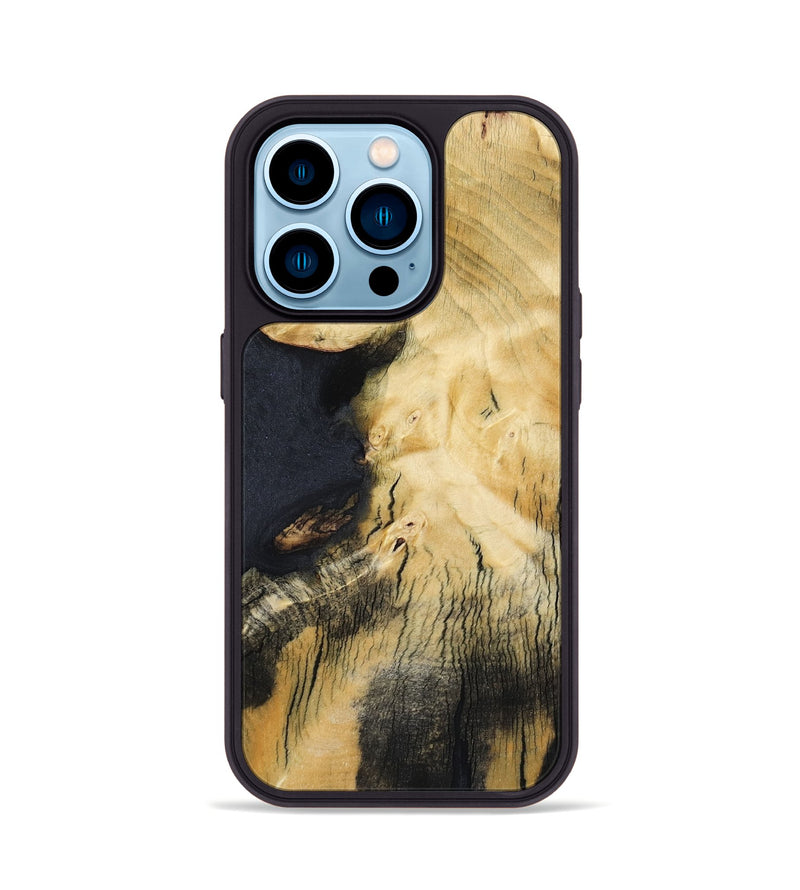 iPhone 14 Pro Wood Phone Case - Zaire (Wood Burl, 800902)