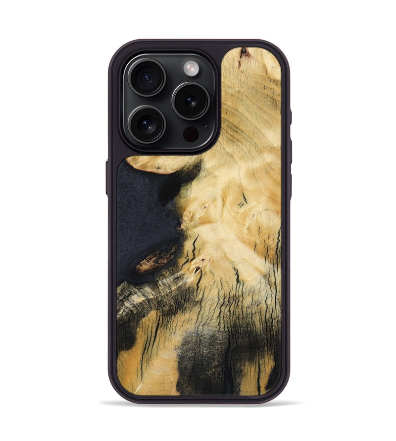 iPhone 15 Pro Wood Phone Case - Zaire (Wood Burl, 800902)