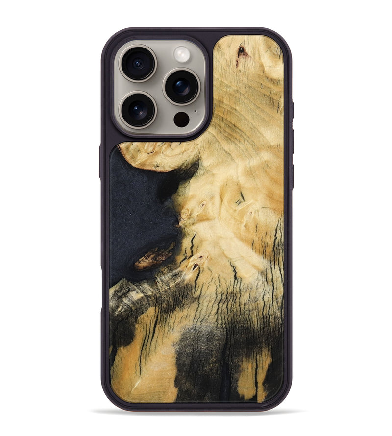 iPhone 16 Pro Max Wood Phone Case - Zaire (Wood Burl, 800902)