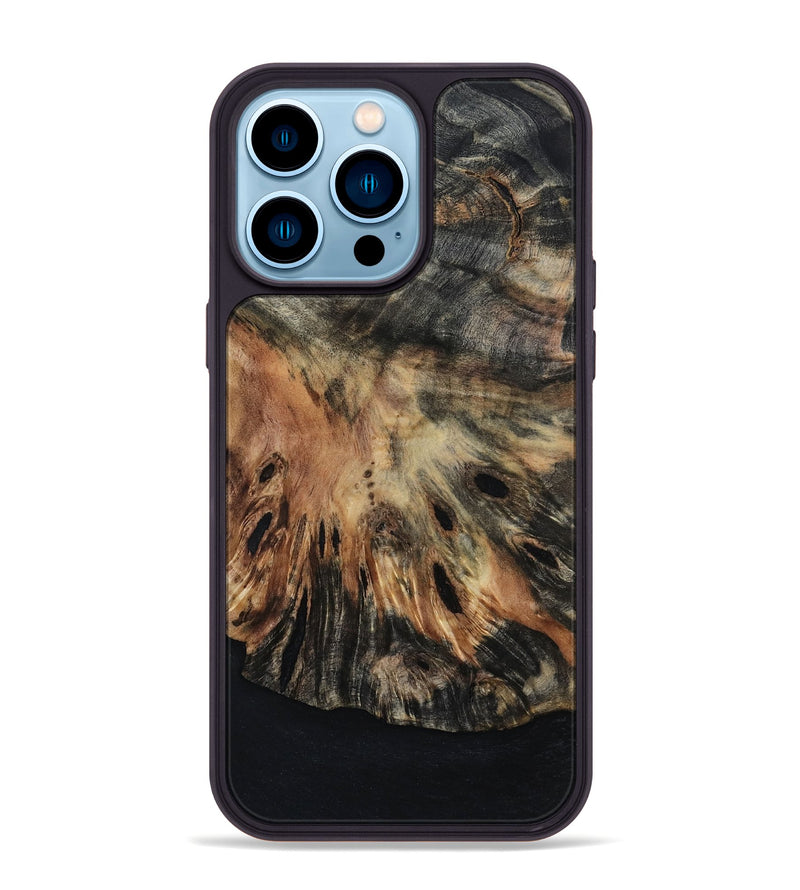 iPhone 14 Pro Max Wood Phone Case - Wrenley (Wood Burl, 800905)