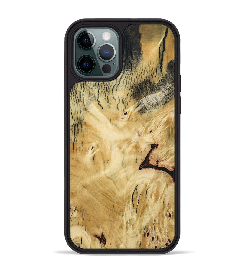 iPhone 12 Pro Max Wood Phone Case - Shavon (Wood Burl, 800906)