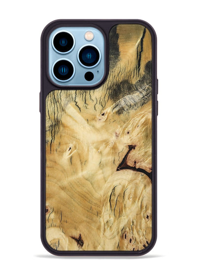 iPhone 14 Pro Max Wood Phone Case - Shavon (Wood Burl, 800906)
