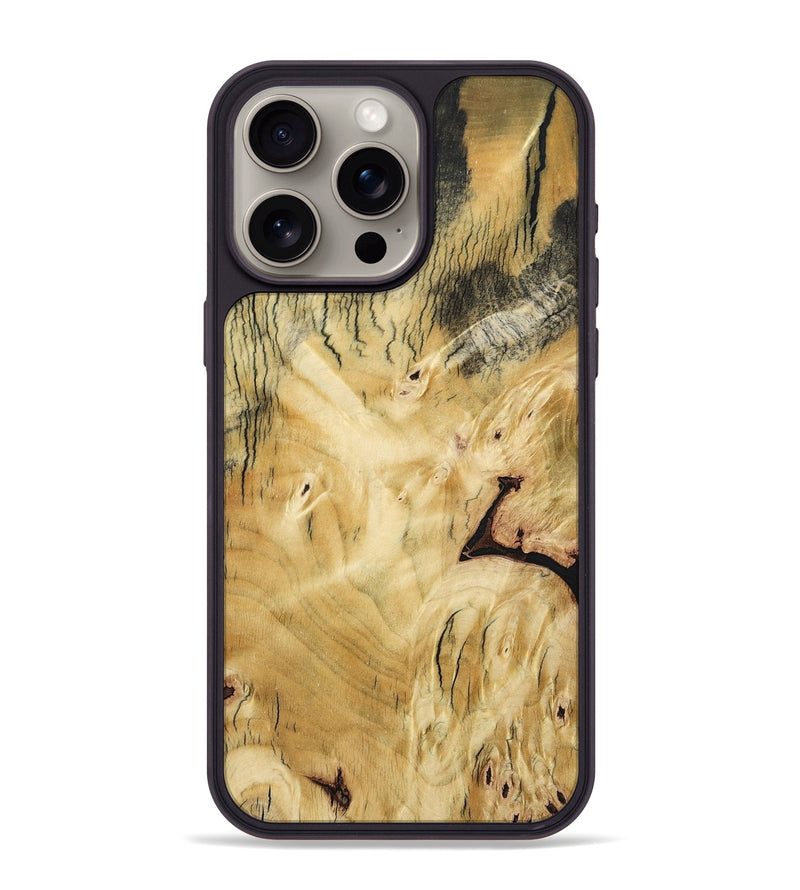 iPhone 15 Pro Max Wood Phone Case - Shavon (Wood Burl, 800906)