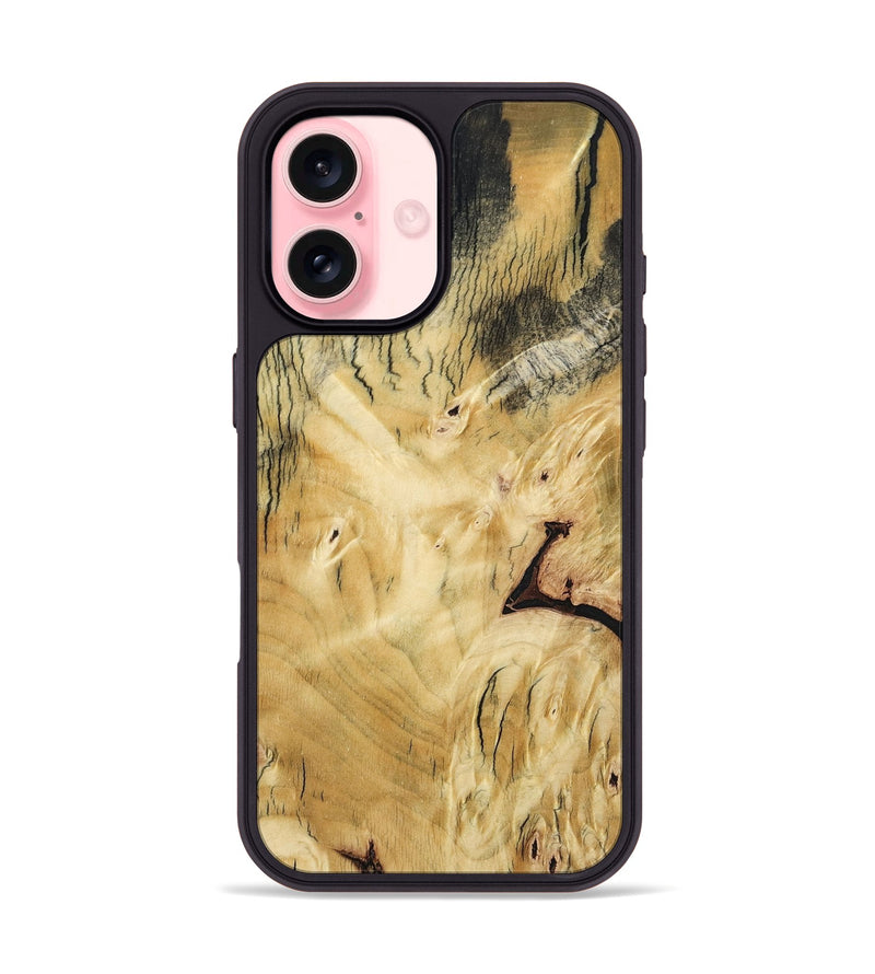 iPhone 16 Wood Phone Case - Shavon (Wood Burl, 800906)