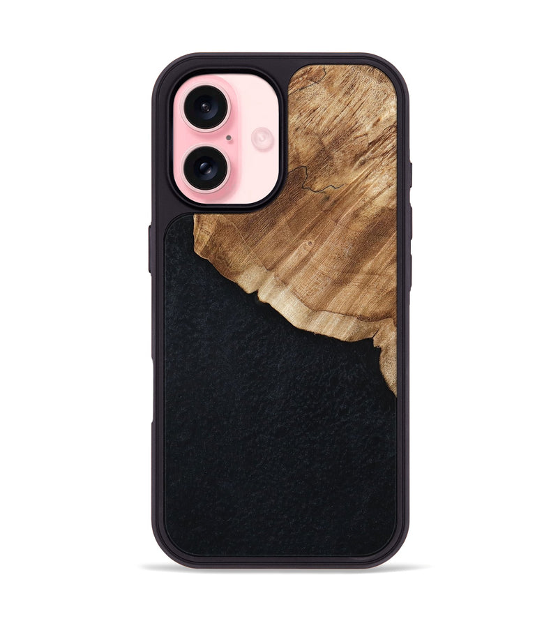 iPhone 16 Wood Phone Case - Kimora (Wood Burl, 800921)