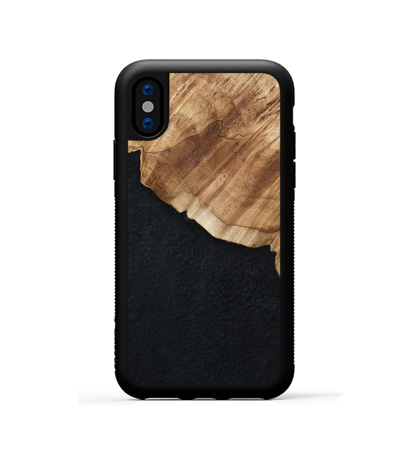 iPhone Xs Wood Phone Case - Kimora (Wood Burl, 800921)