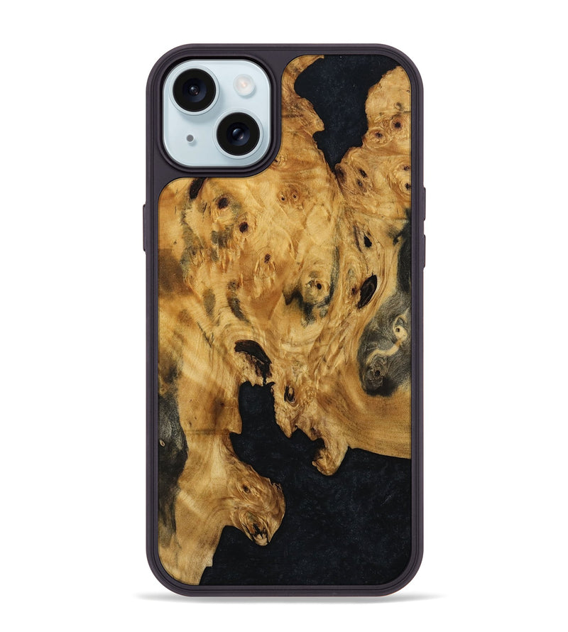 iPhone 15 Plus Wood Phone Case - Julius (Wood Burl, 800923)
