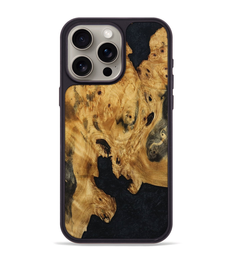 iPhone 15 Pro Max Wood Phone Case - Julius (Wood Burl, 800923)