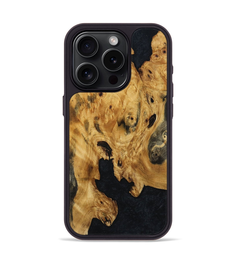 iPhone 15 Pro Wood Phone Case - Julius (Wood Burl, 800923)