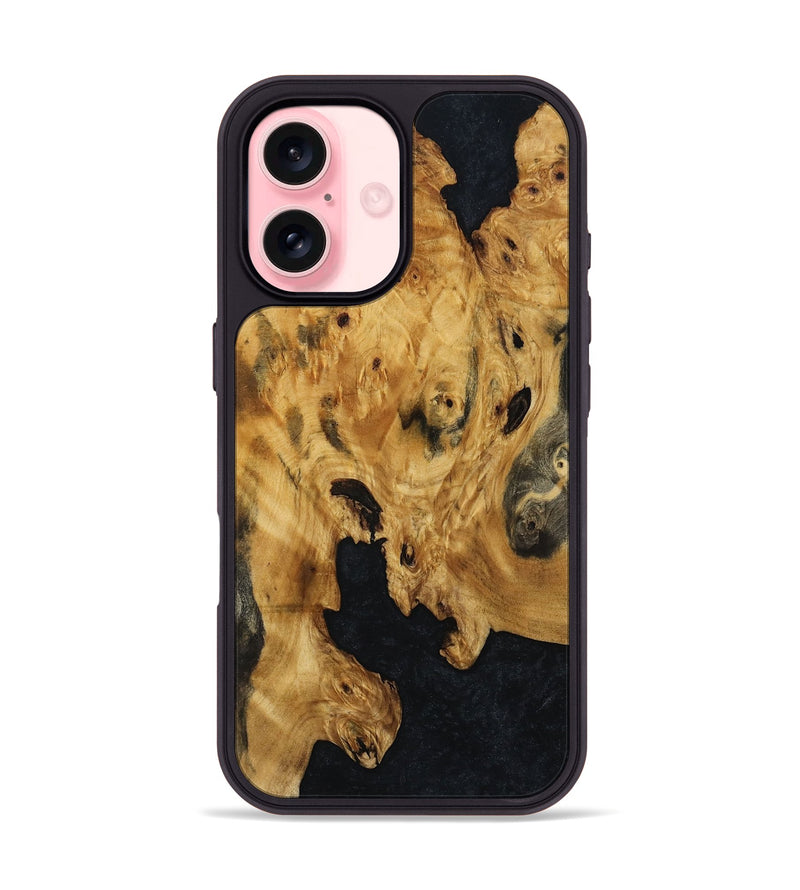 iPhone 16 Wood Phone Case - Julius (Wood Burl, 800923)