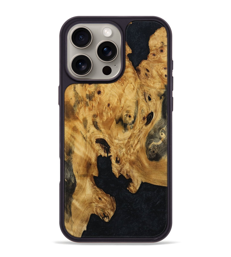 iPhone 16 Pro Max Wood Phone Case - Julius (Wood Burl, 800923)