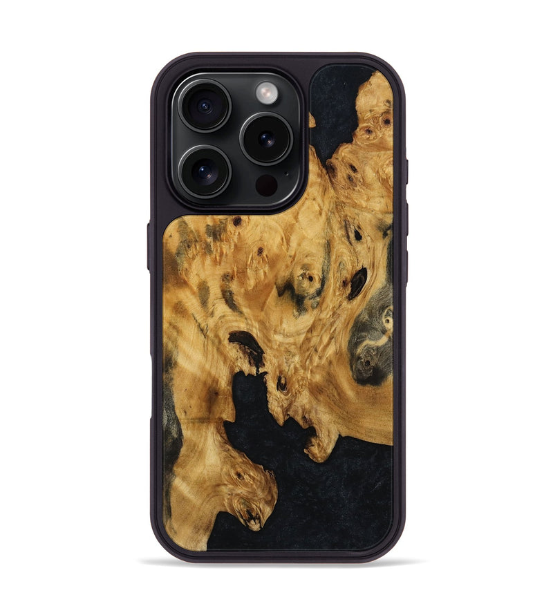 iPhone 16 Pro Wood Phone Case - Julius (Wood Burl, 800923)