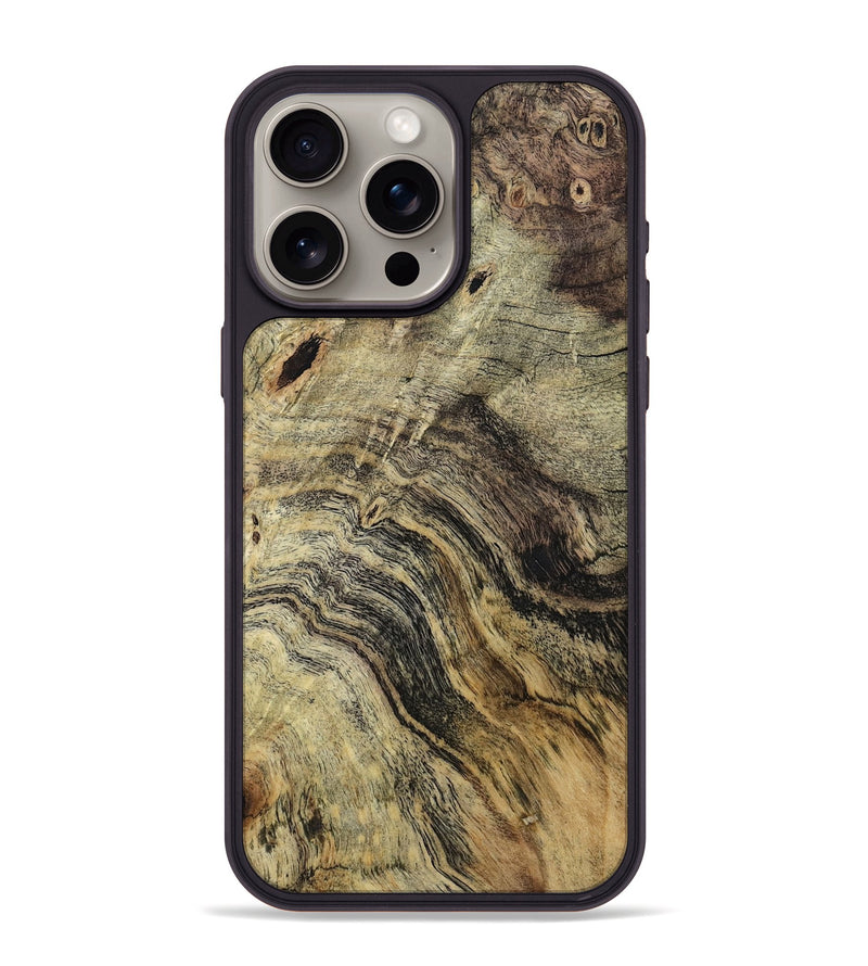 iPhone 15 Pro Max Wood Phone Case - Jayson (Wood Burl, 800926)