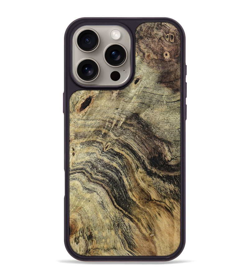 iPhone 16 Pro Max Wood Phone Case - Jayson (Wood Burl, 800926)