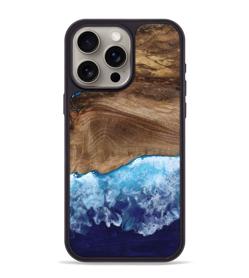 iPhone 15 Pro Max Wood Phone Case - Shania (Coastal, 800930)