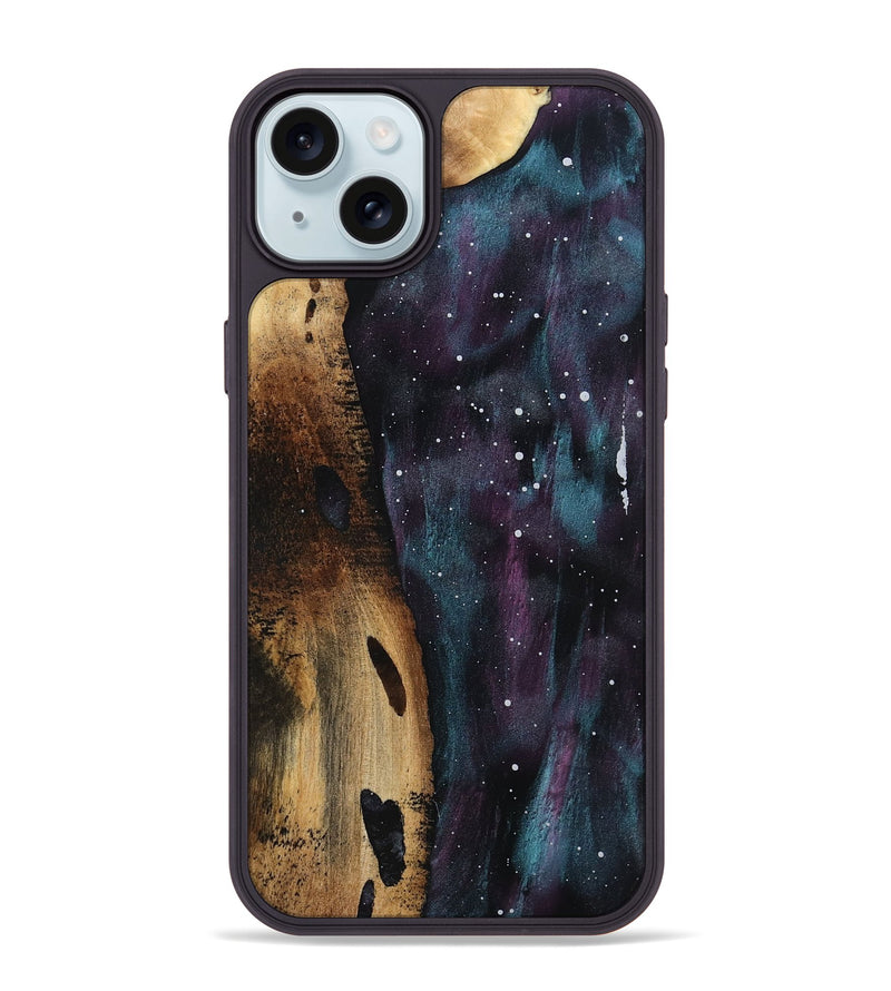 iPhone 15 Plus Wood Phone Case - Ameer (Cosmos, 800955)