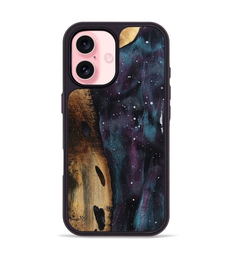 iPhone 16 Wood Phone Case - Ameer (Cosmos, 800955)