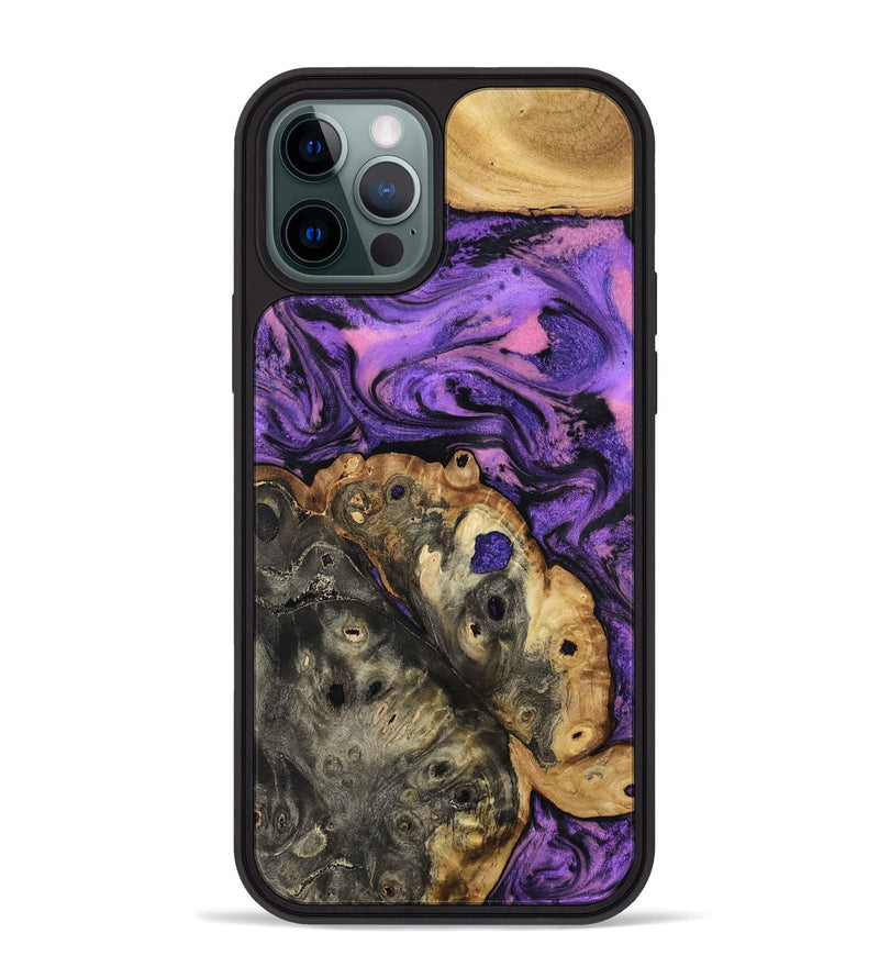 iPhone 12 Pro Max Wood Phone Case - Legacy (Purple, 800992)
