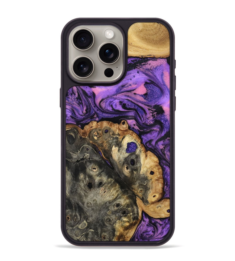 iPhone 15 Pro Max Wood Phone Case - Legacy (Purple, 800992)