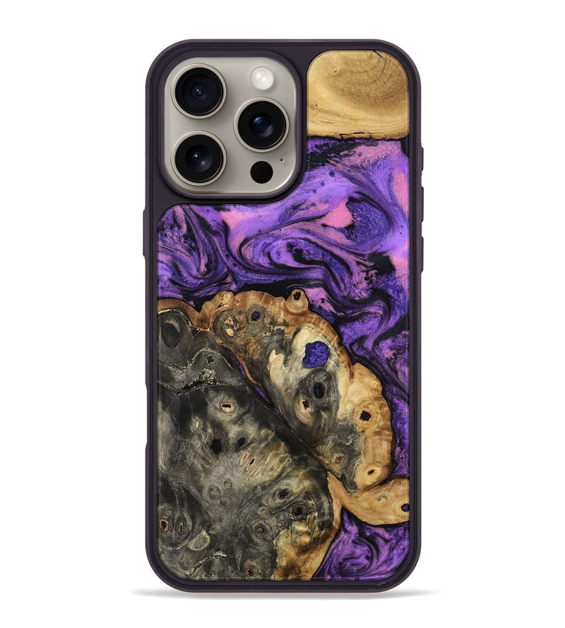 iPhone 16 Pro Max Wood Phone Case - Legacy (Purple, 800992)