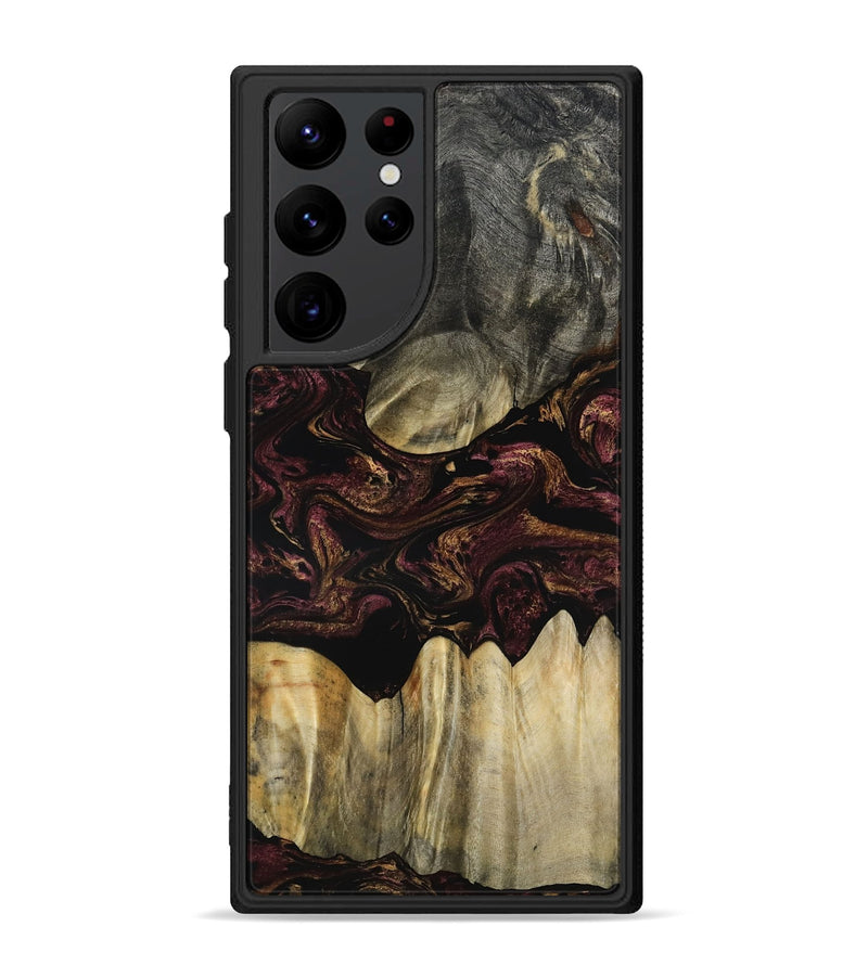 Galaxy S22 Ultra Wood Phone Case - Marco (Red, 800994)