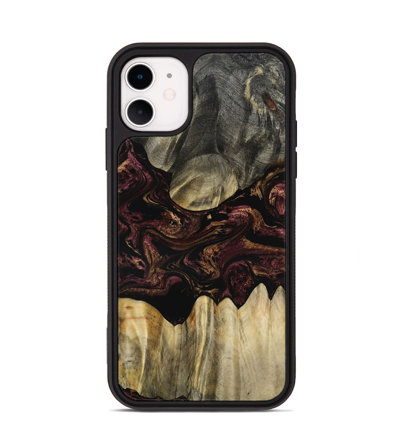 iPhone 11 Wood Phone Case - Marco (Red, 800994)