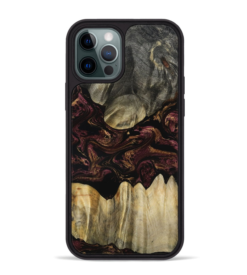 iPhone 12 Pro Max Wood Phone Case - Marco (Red, 800994)