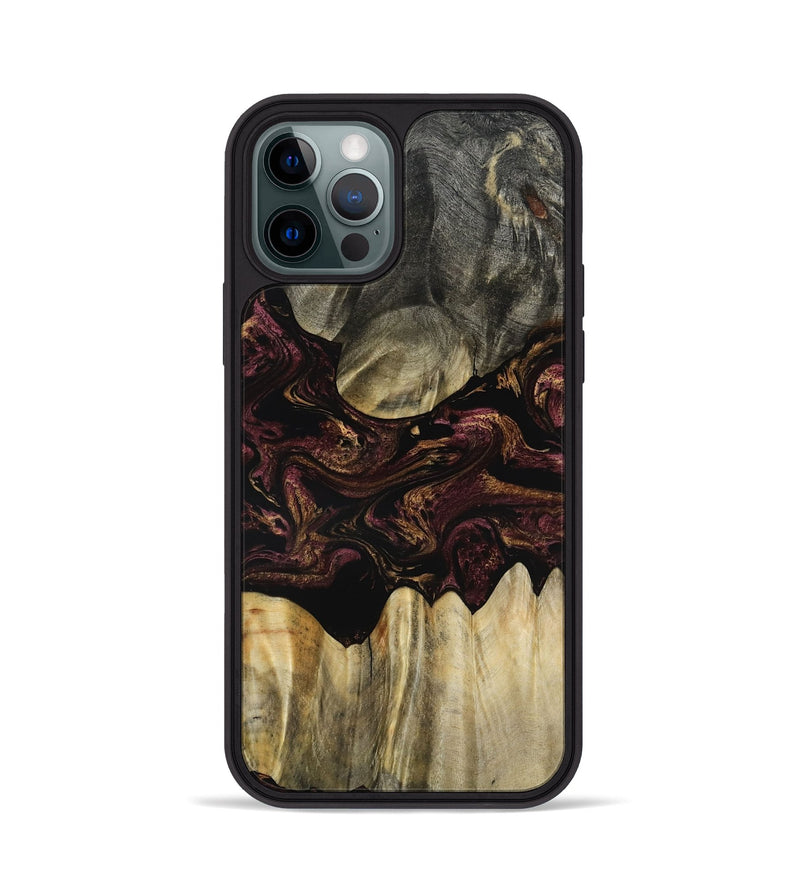 iPhone 12 Pro Wood Phone Case - Marco (Red, 800994)