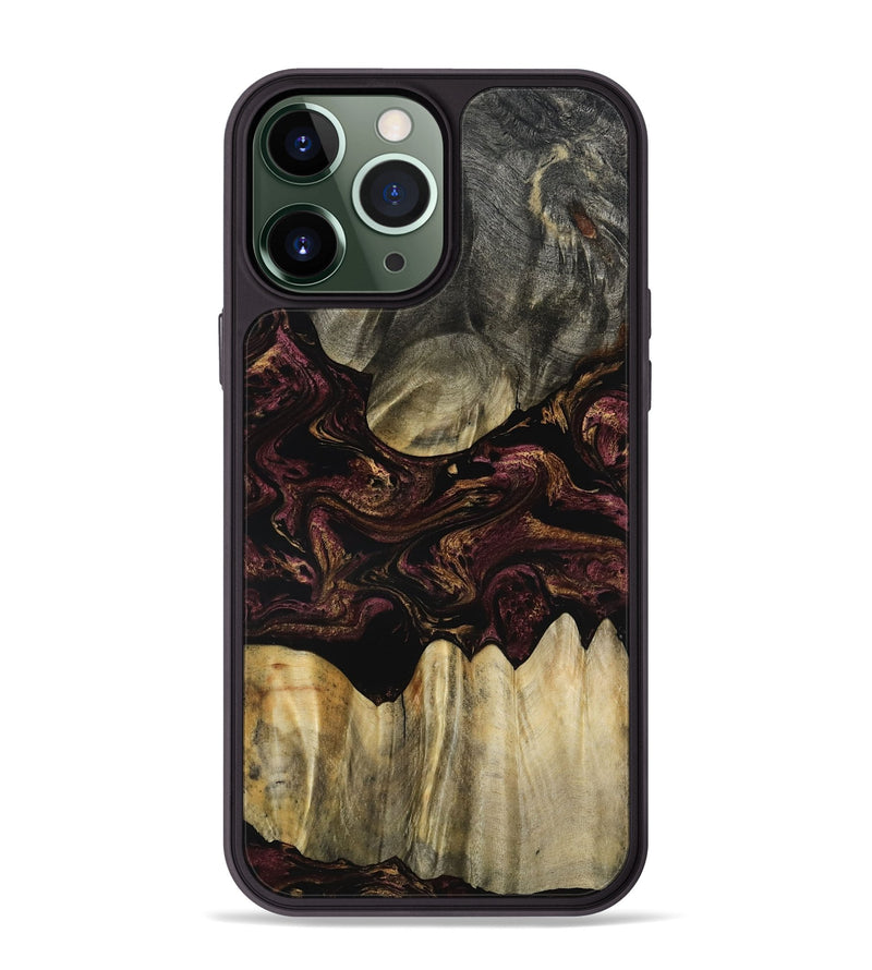 iPhone 13 Pro Max Wood Phone Case - Marco (Red, 800994)