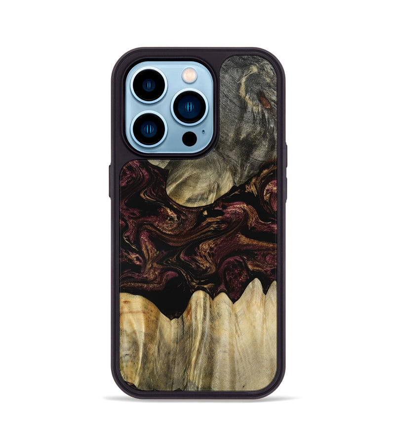 iPhone 14 Pro Wood Phone Case - Marco (Red, 800994)