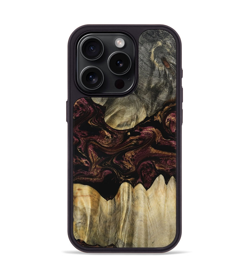 iPhone 15 Pro Wood Phone Case - Marco (Red, 800994)