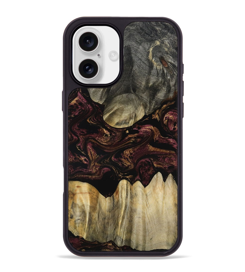 iPhone 16 Plus Wood Phone Case - Marco (Red, 800994)