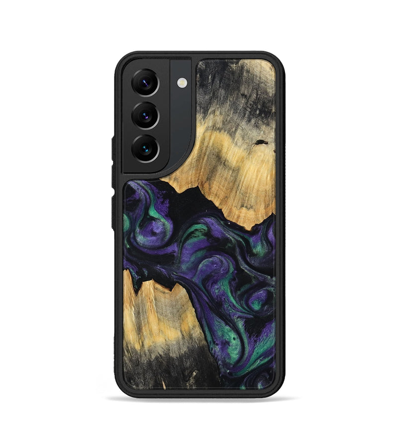 Galaxy S22 Wood Phone Case - Zaiden (Purple, 800996)