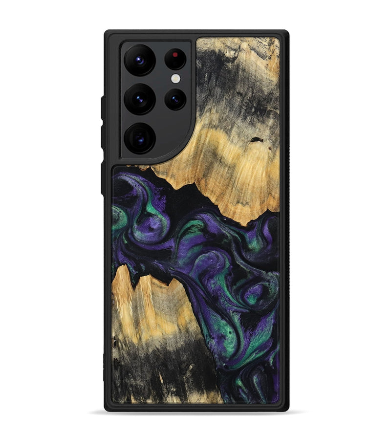 Galaxy S22 Ultra Wood Phone Case - Zaiden (Purple, 800996)