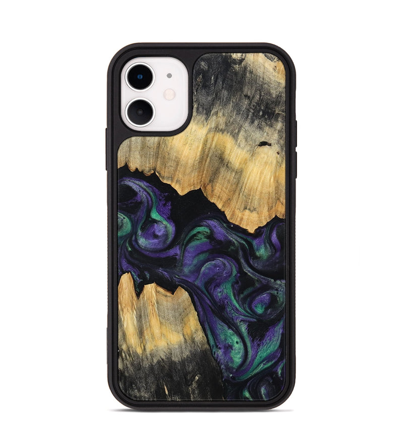 iPhone 11 Wood Phone Case - Zaiden (Purple, 800996)