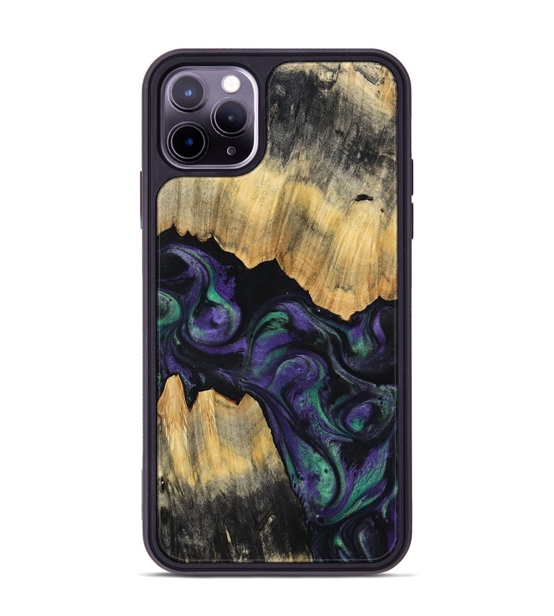 iPhone 11 Pro Max Wood Phone Case - Zaiden (Purple, 800996)