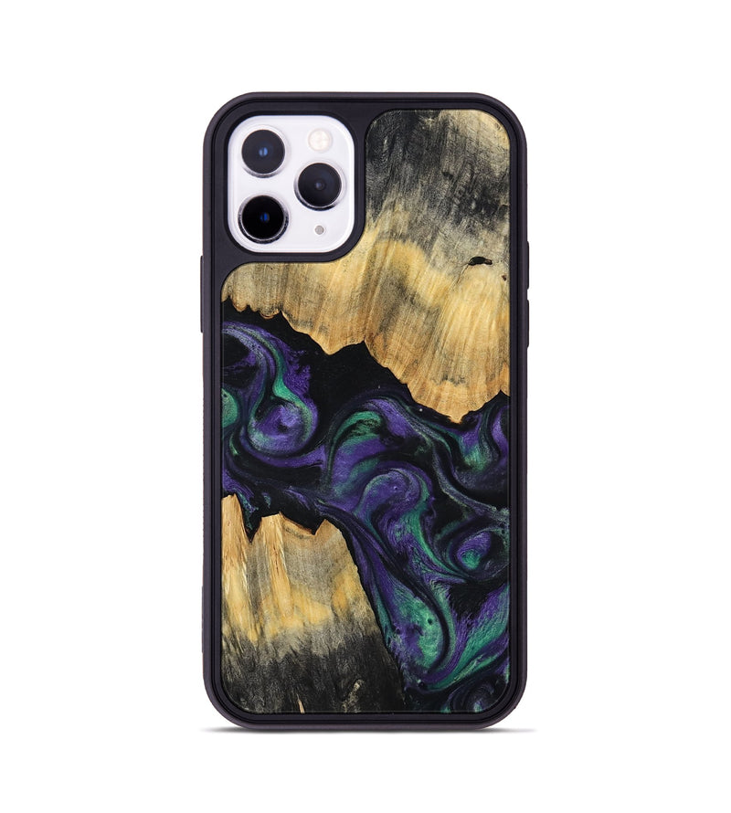 iPhone 11 Pro Wood Phone Case - Zaiden (Purple, 800996)