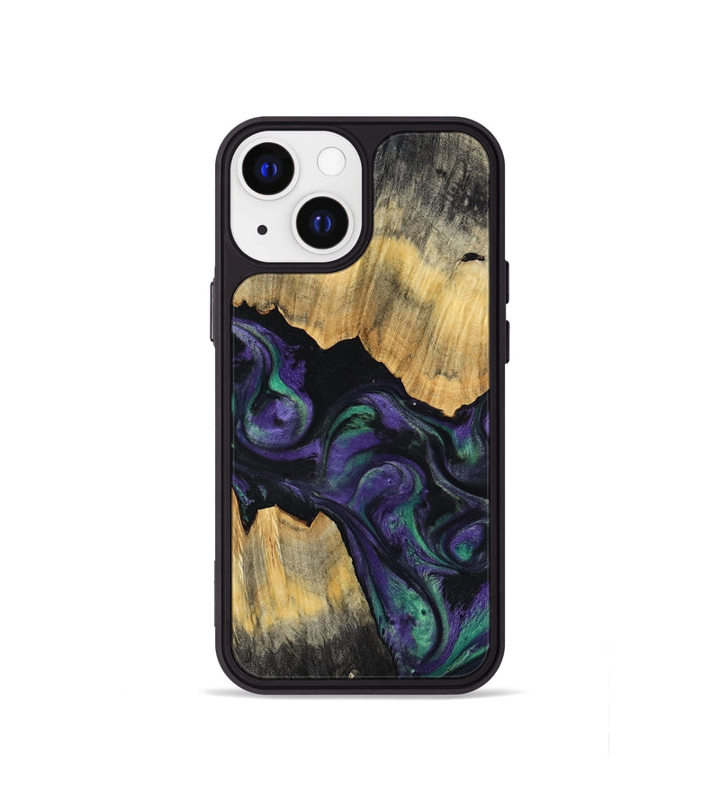 iPhone 13 mini Wood Phone Case - Zaiden (Purple, 800996)
