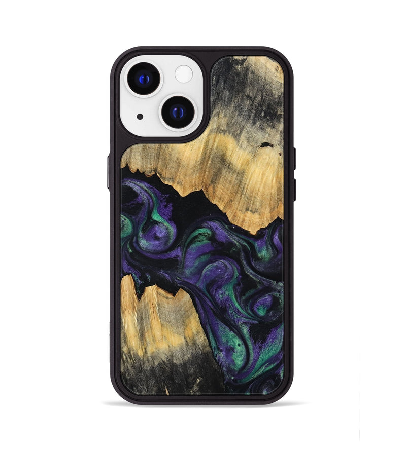 iPhone 13 Wood Phone Case - Zaiden (Purple, 800996)
