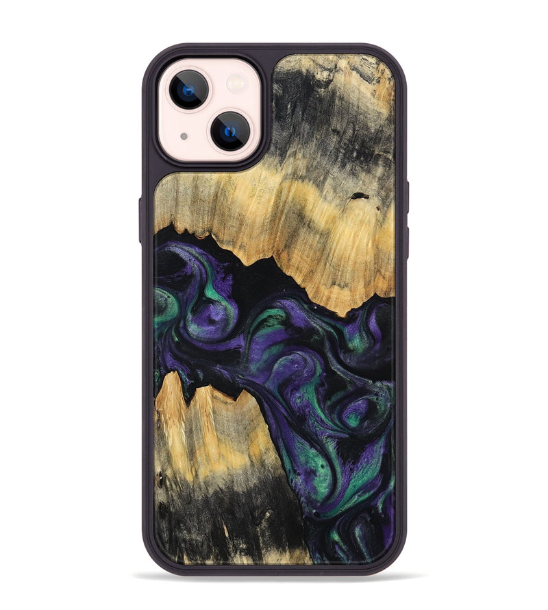 iPhone 14 Plus Wood Phone Case - Zaiden (Purple, 800996)