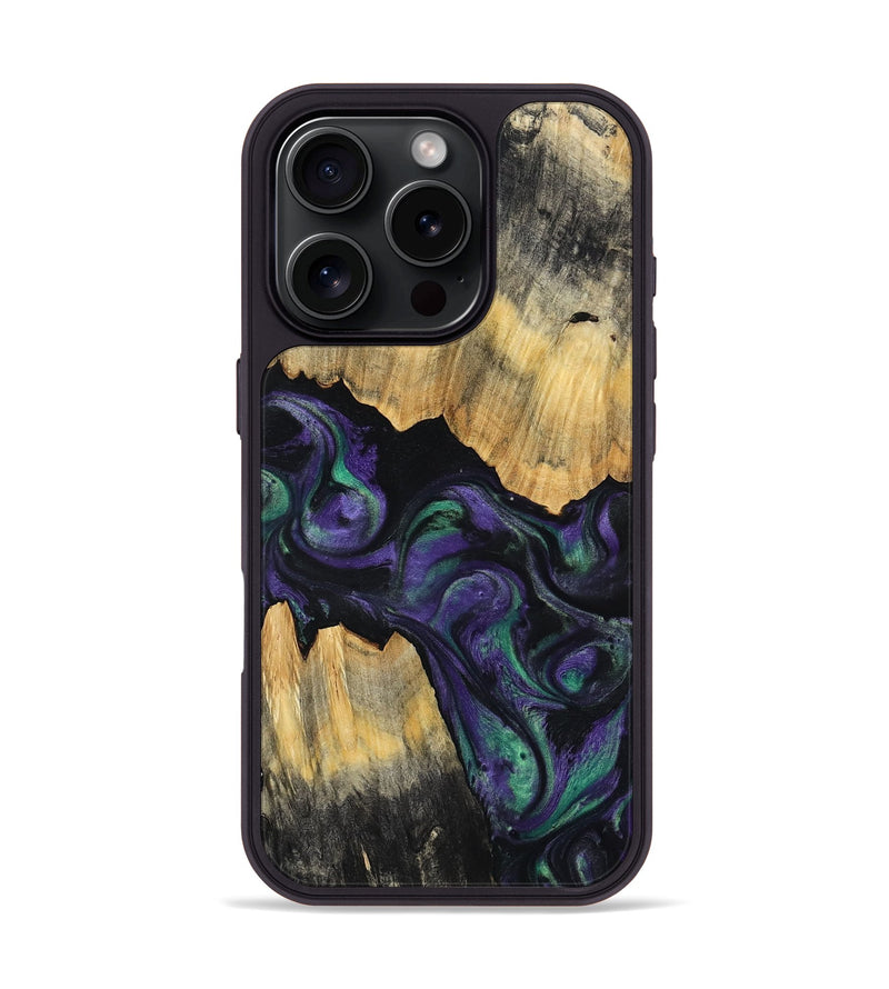 iPhone 16 Pro Wood Phone Case - Zaiden (Purple, 800996)